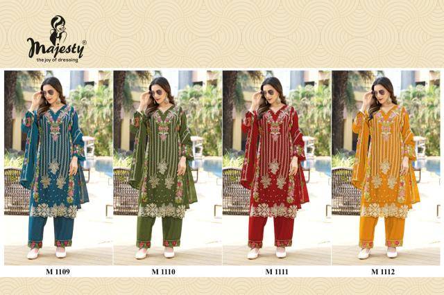 Majesty m 1109 - 1112 Salwar kameez wholesale shopping